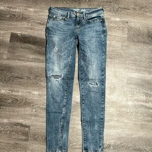 Low-rise Ripped Jeggings, Levi’s